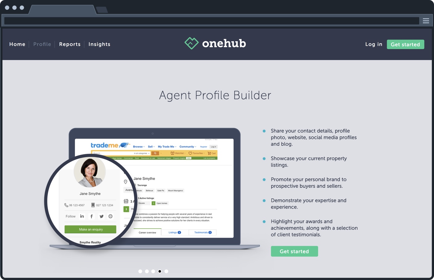 OneHub Agent profile builder